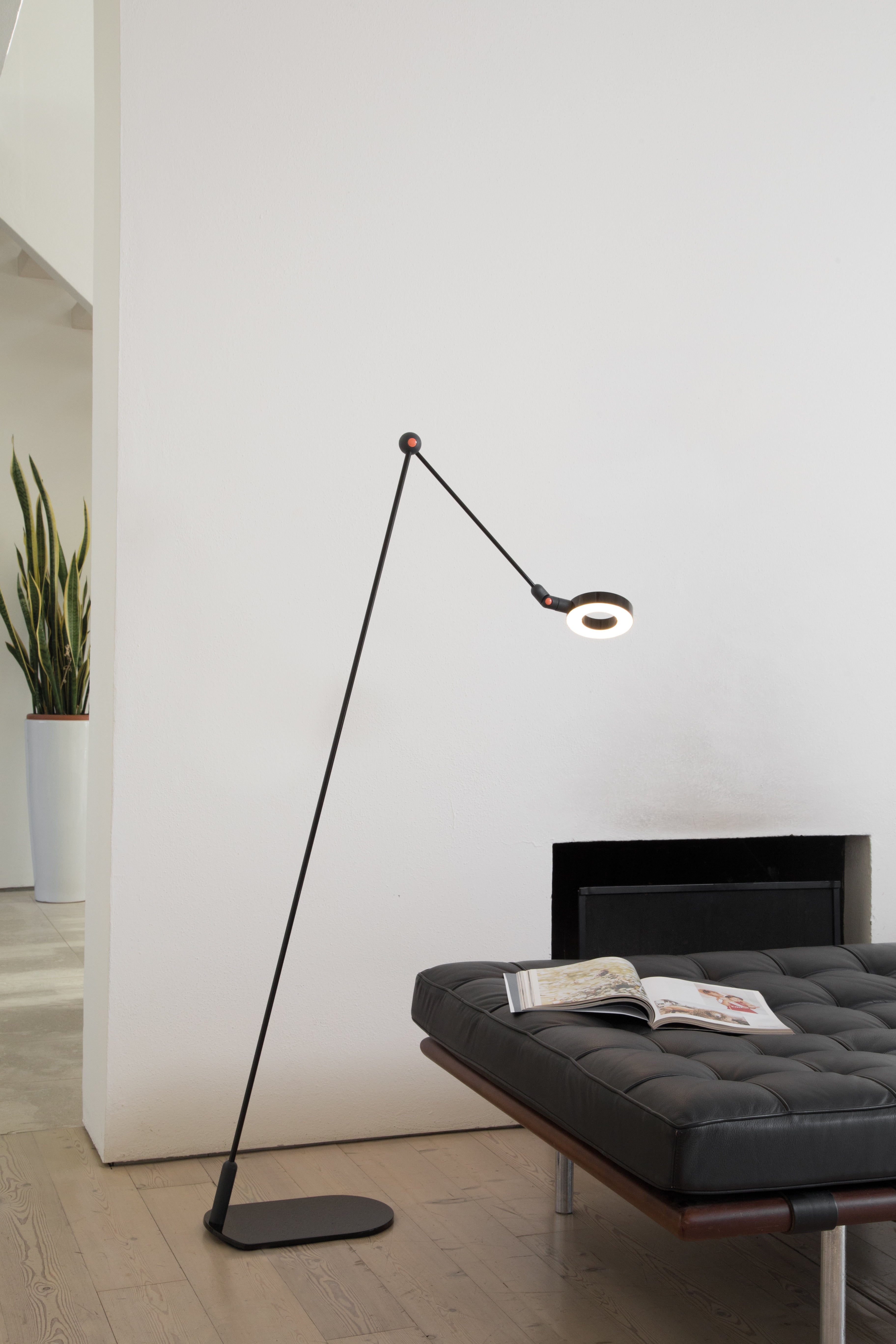 Lampa podłogowa L'AMICA zielony z czarnym i niebieskim
