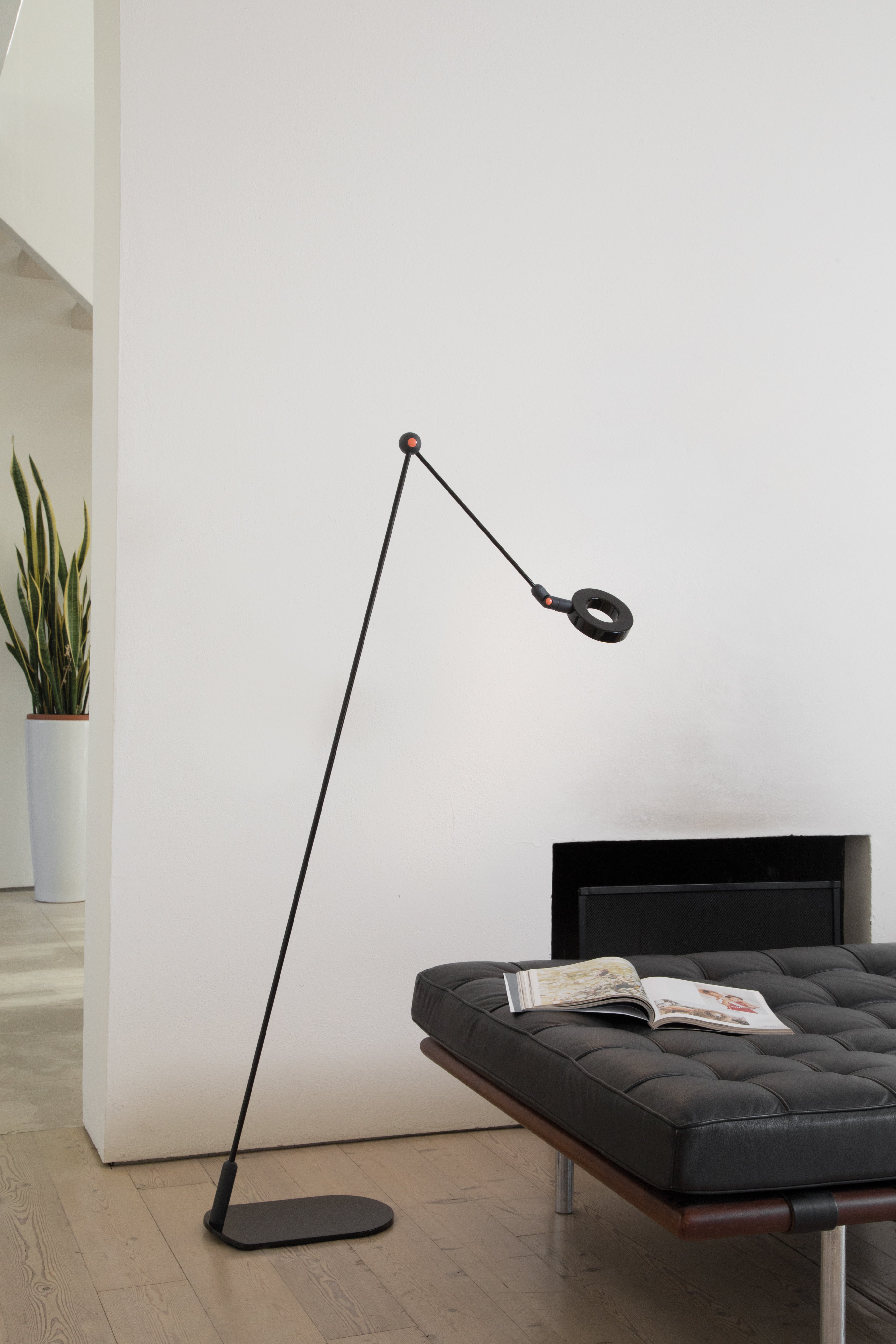 Lampa podłogowa L'AMICA zielony z czarnym i niebieskim