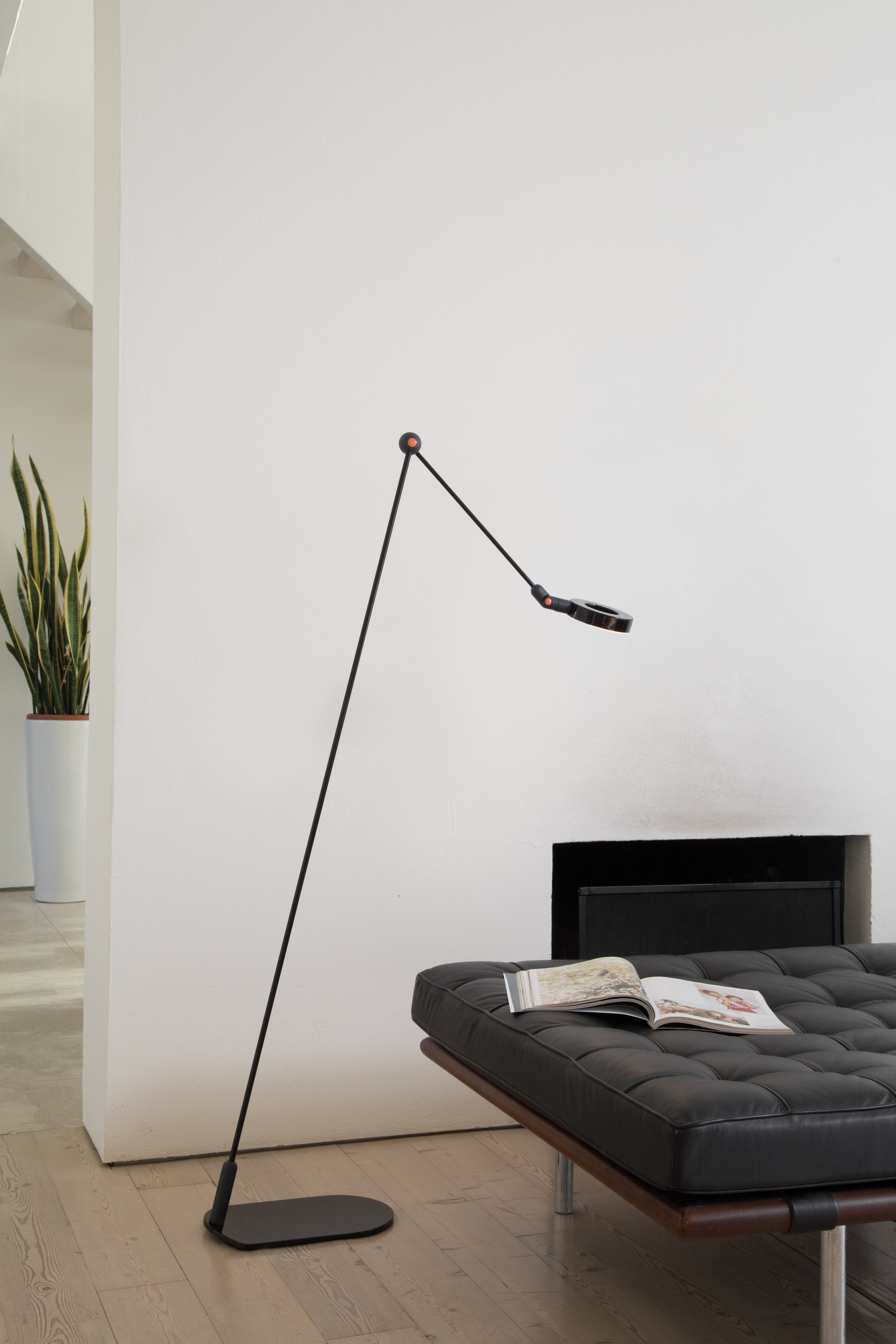 Lampa podłogowa L'AMICA zielony z czarnym i niebieskim