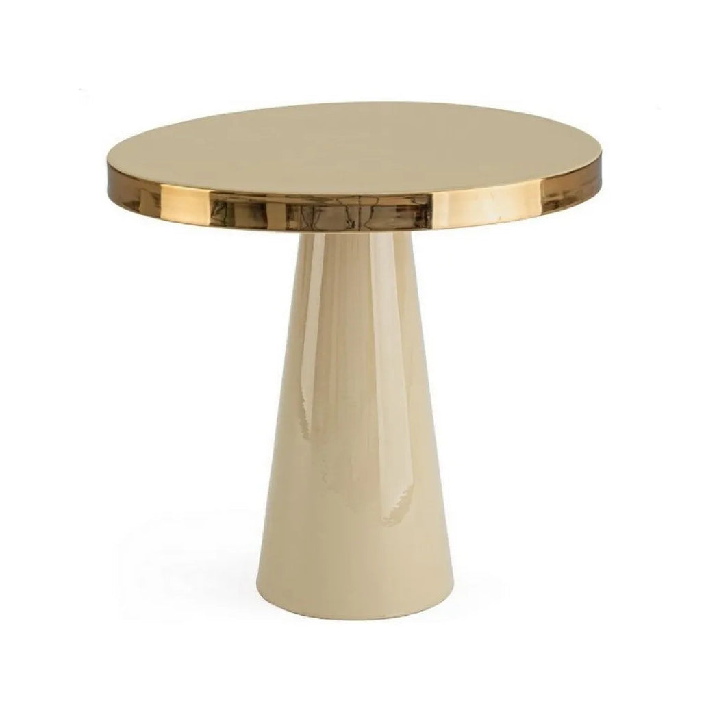 NANDIKA Beige Coffee Table with Gold