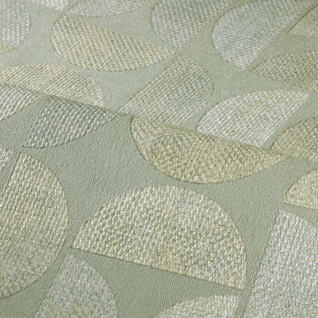 Strukturvinyltapete mit geometrischem Muster DUALIS - AMANDE DOUCE Mandel