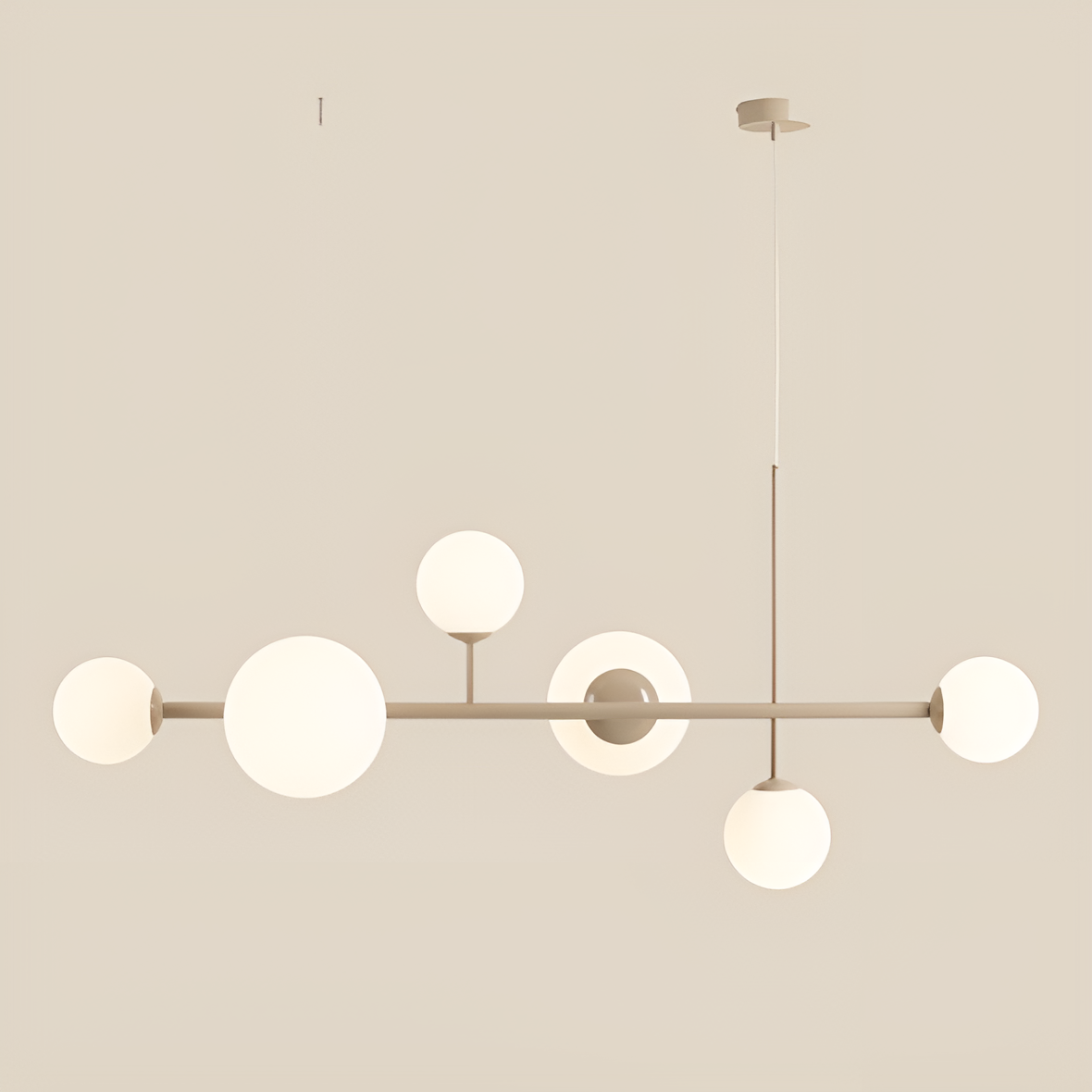 Hanging lamp Dione Hexa Beige