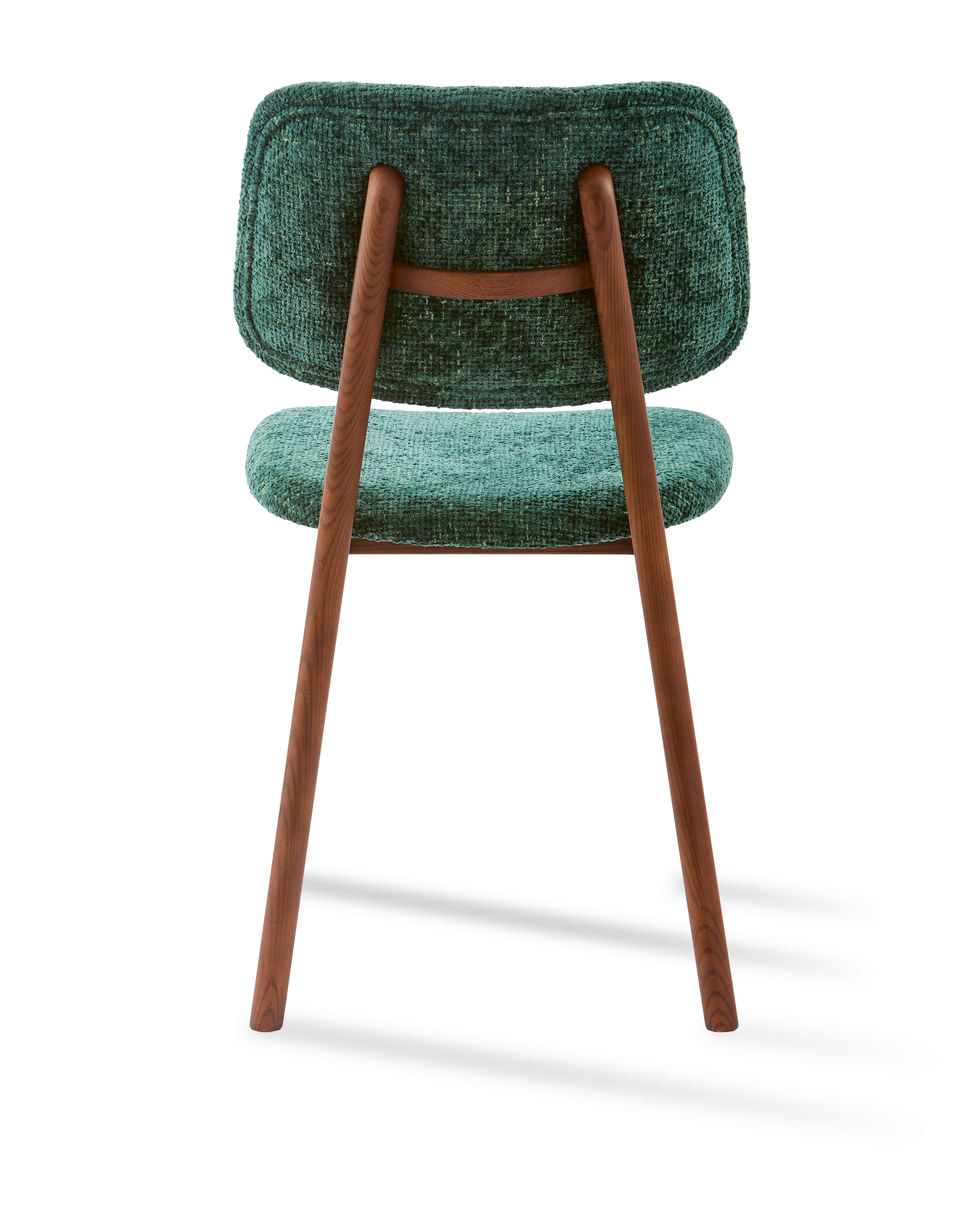 HAPPY DAYS Chair in Dark Green with Wooden Base