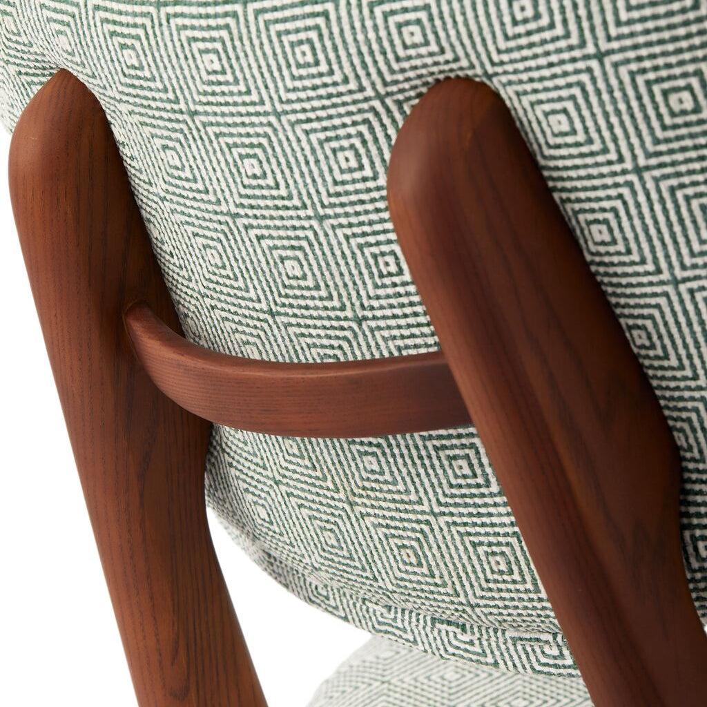 Stuhl HAPPY DAYS grün mit Holzgestell