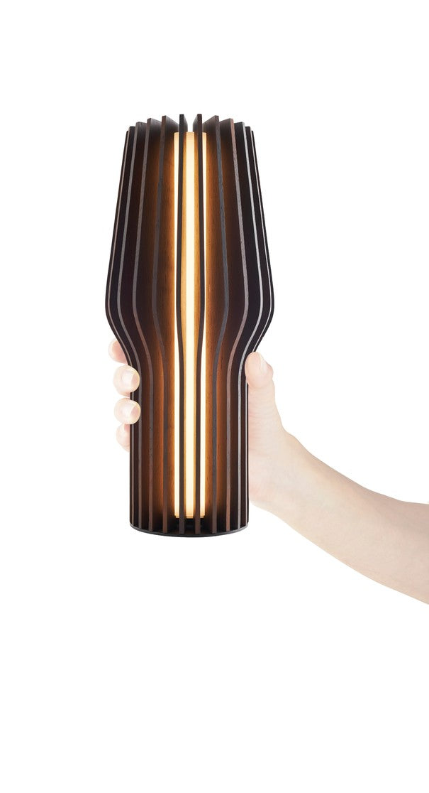 RADIANT portable lamp smoked oak