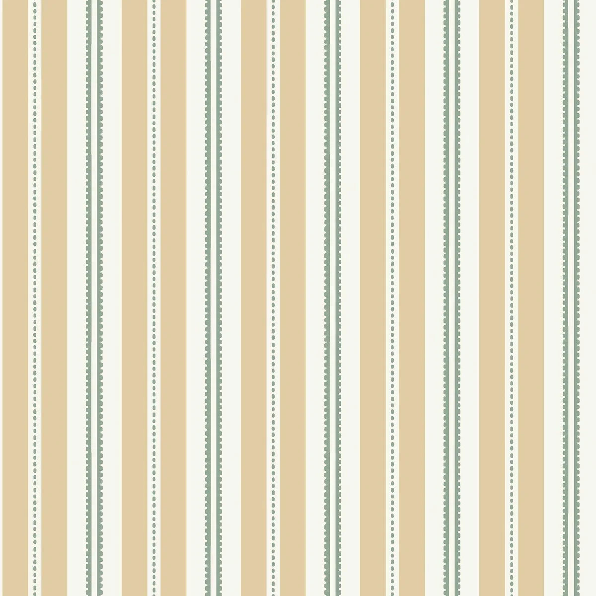 HEDDA Yellow and White Striped Wallpaper