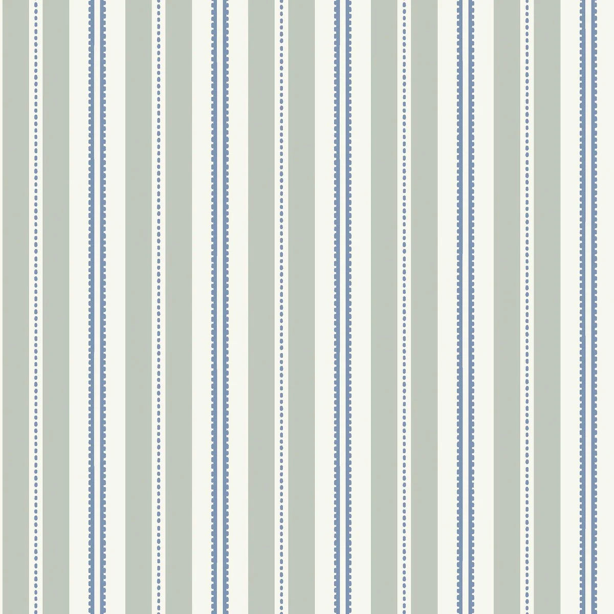 HEDDA Gray and White Striped Wallpaper