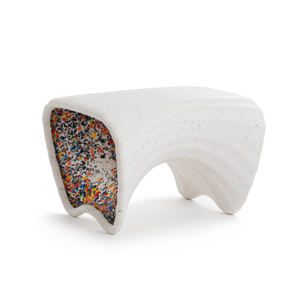 IN-SIDE white garden stool