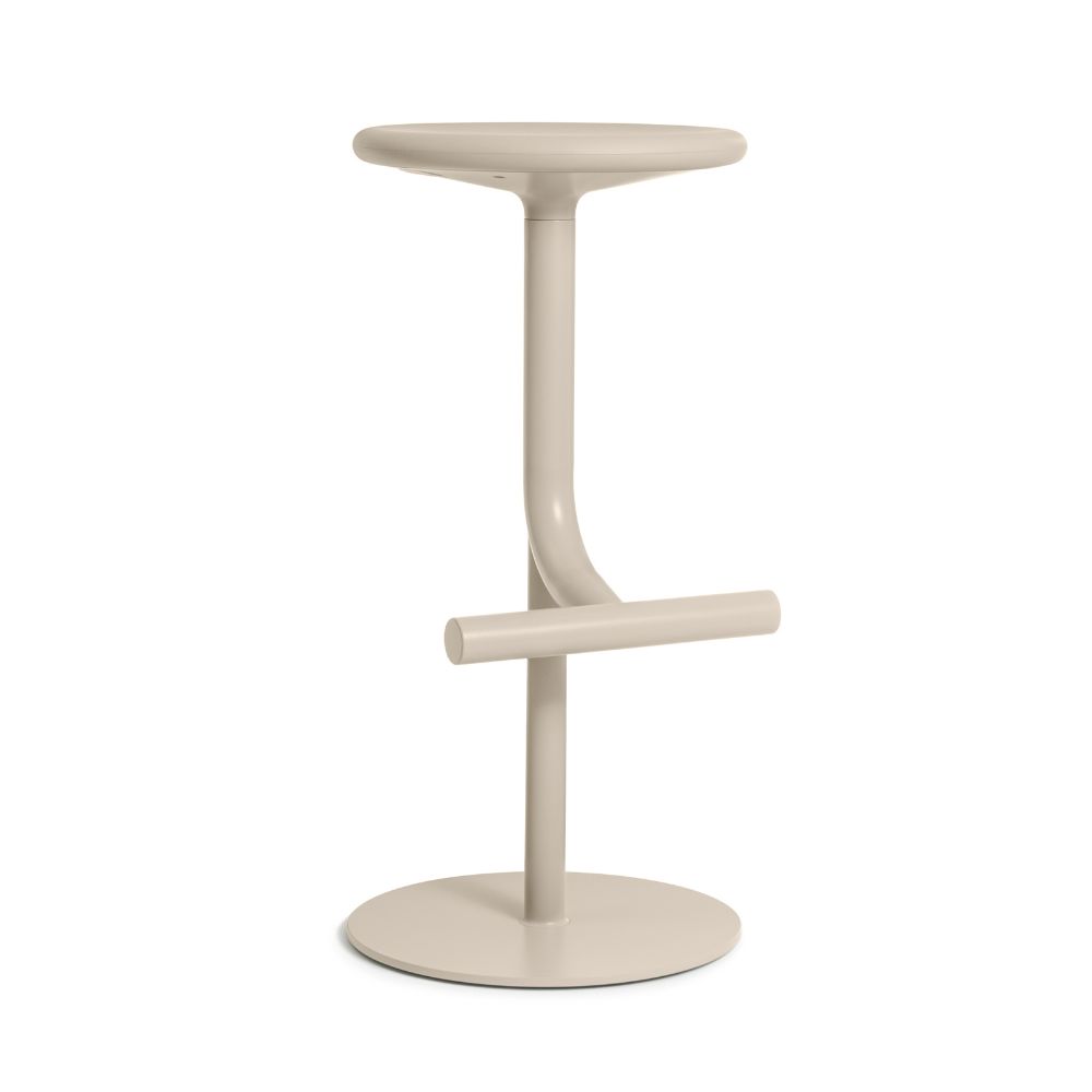Cream swivel stool TIBU