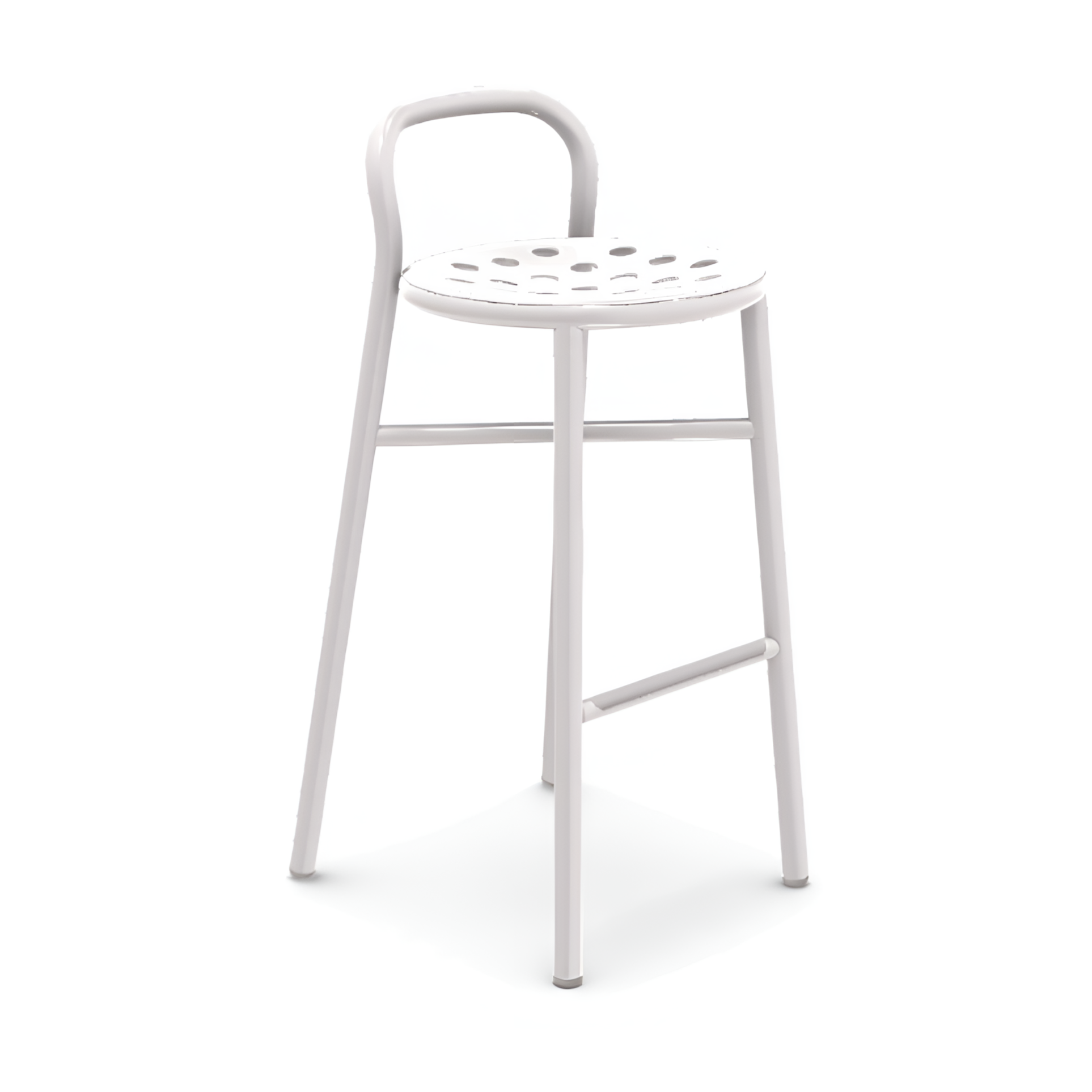 Outdoor stool PIPE white