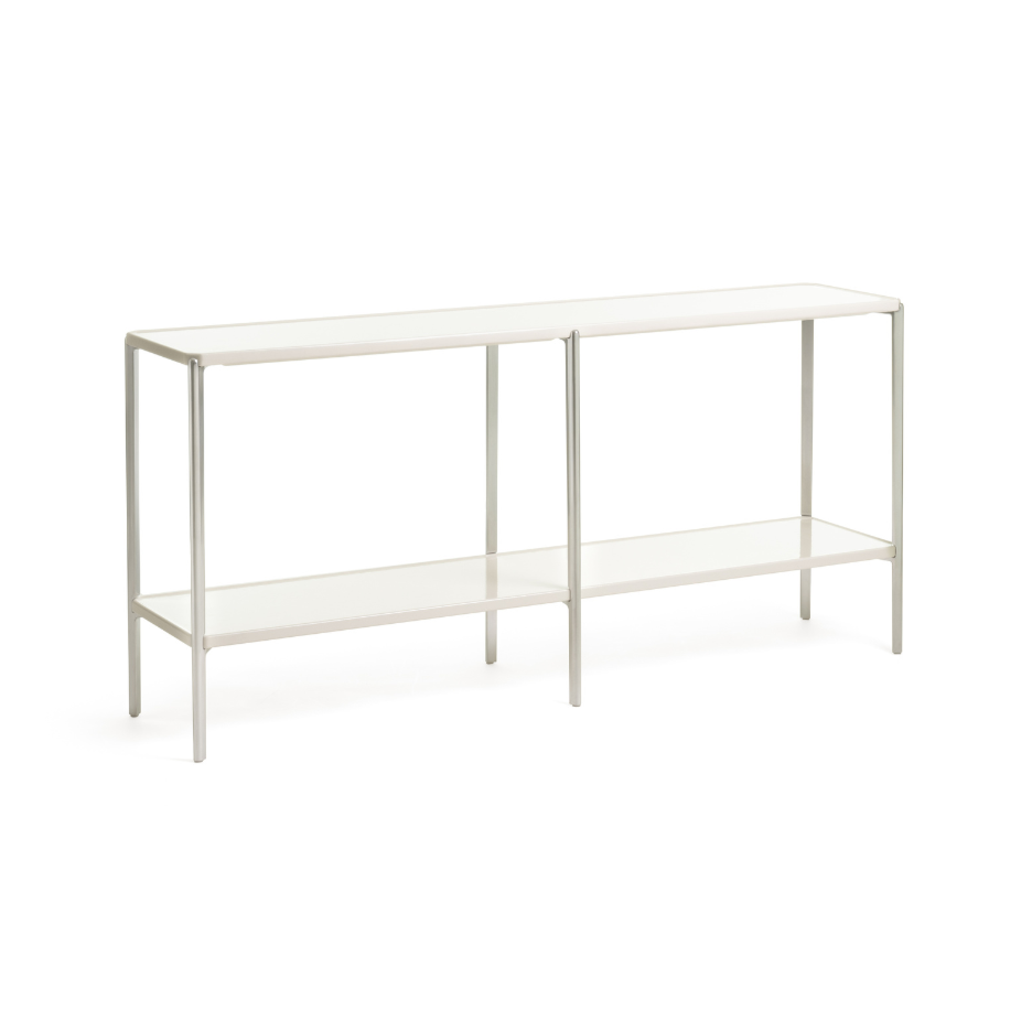 Doppelregal TAMBOUR cremefarbener Beton