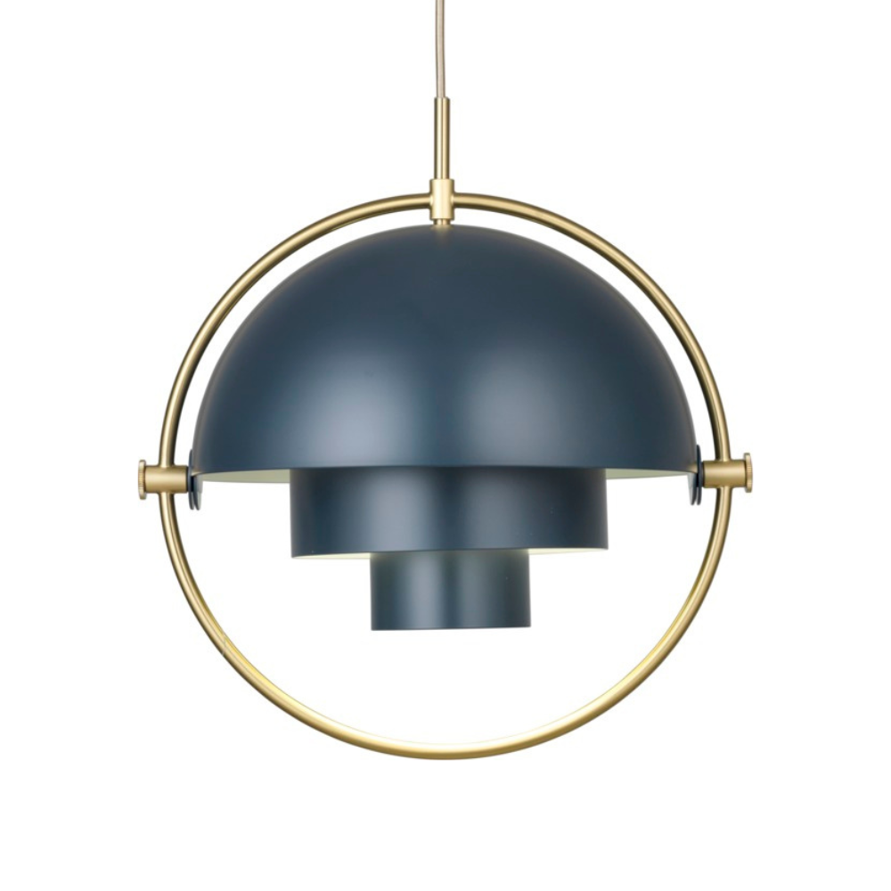 MULTI-LITE Pendelleuchte Marine mit Messing