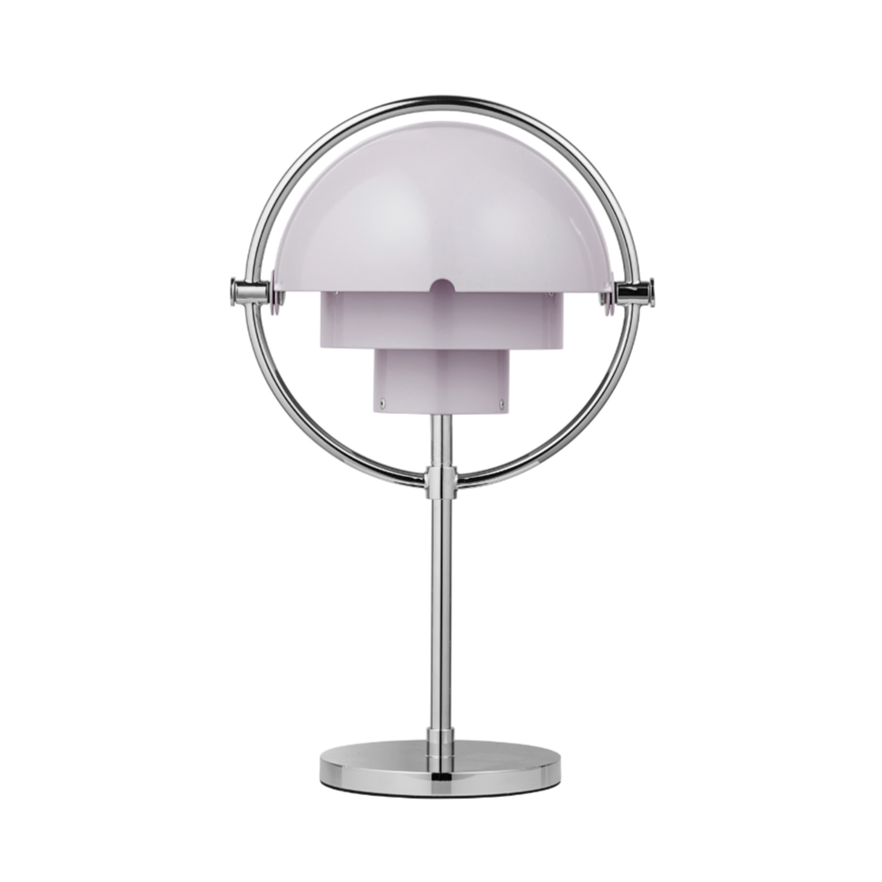Tragbare Lampe MULTI-LITE lila mit Chromfuß