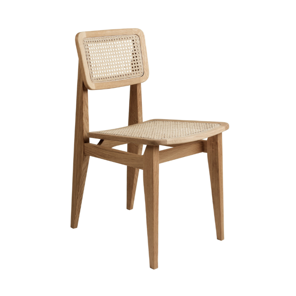 C-CHAIR Stuhl, Eichenholz mit Geflecht