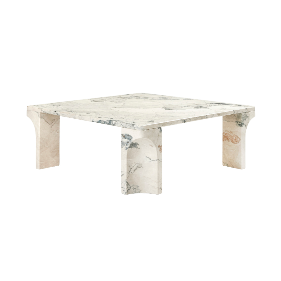 DORIC cream-gray ceramic coffee table