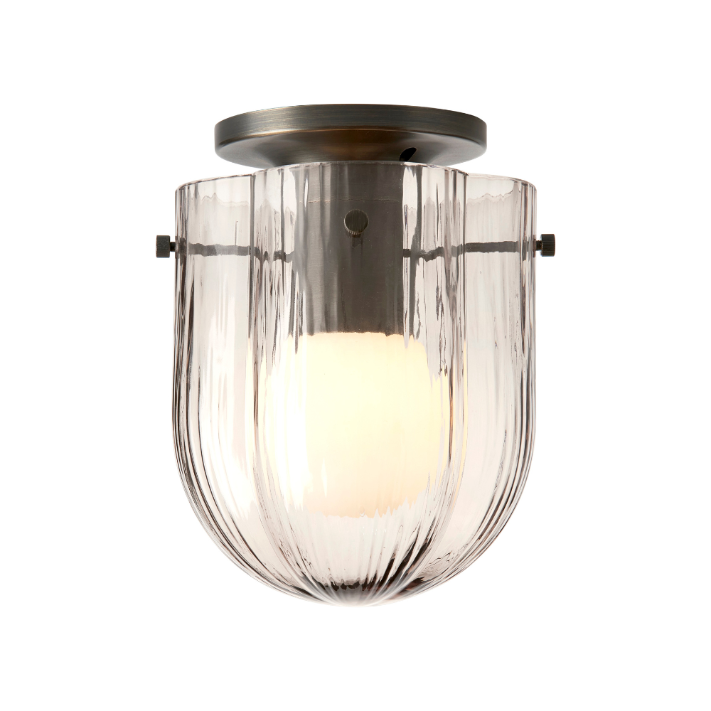 SEINE ceiling lamp smoked glass