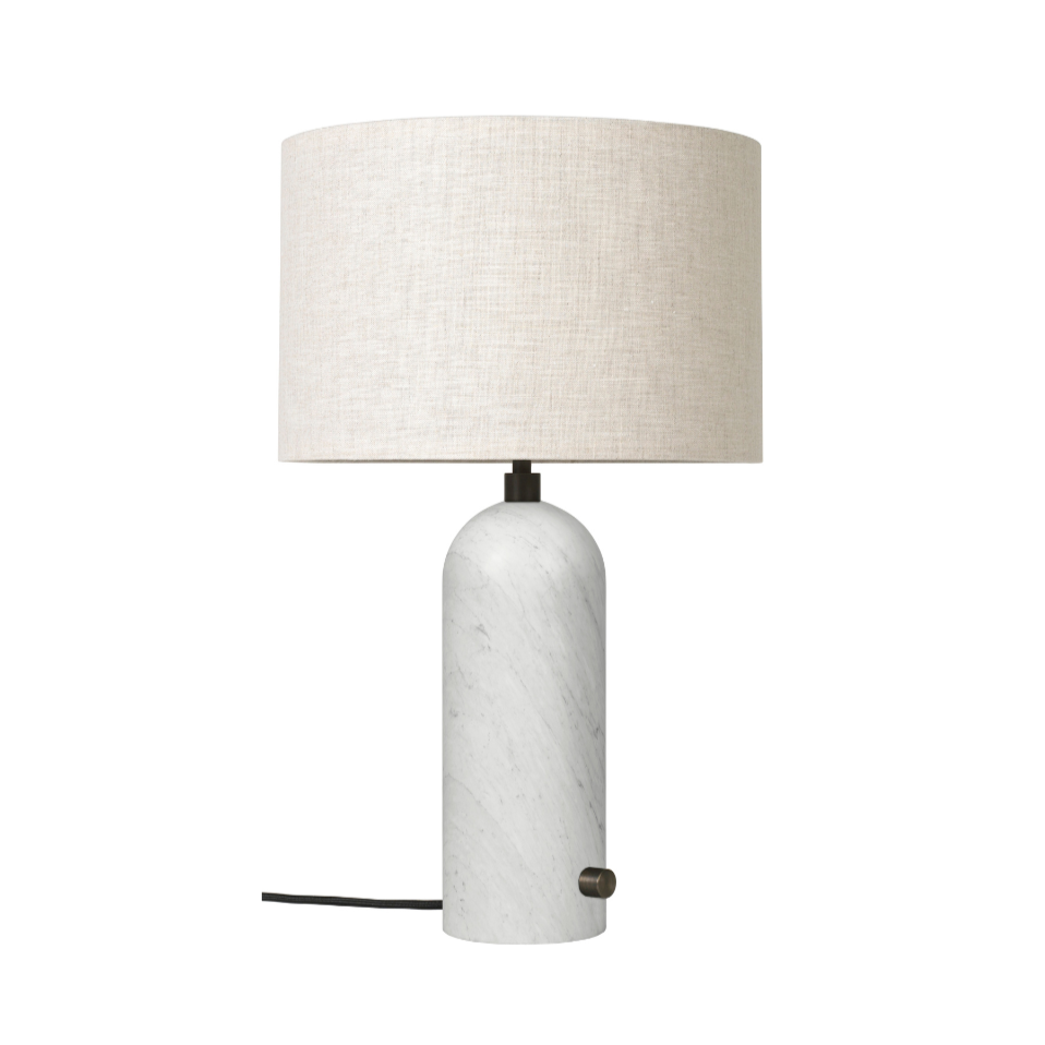 Tischlampe GRAVITY weißer Marmor