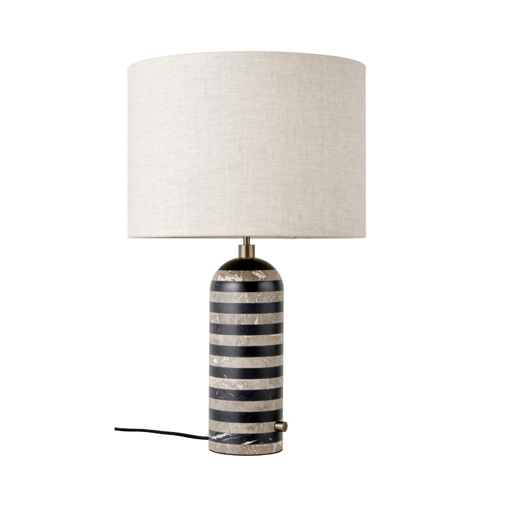 Tischlampe GRAVITY schwarz mit Marmor