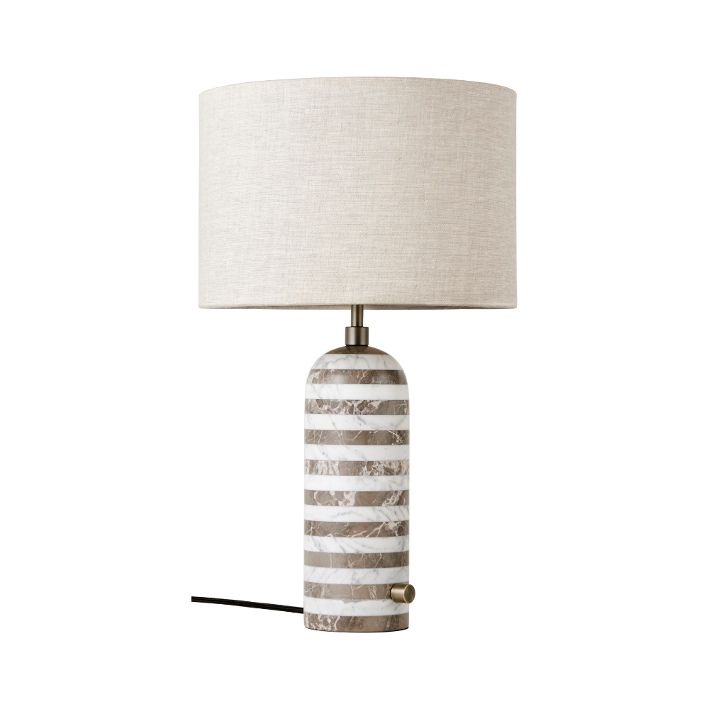 Tischlampe GRAVITY weiß mit Marmor