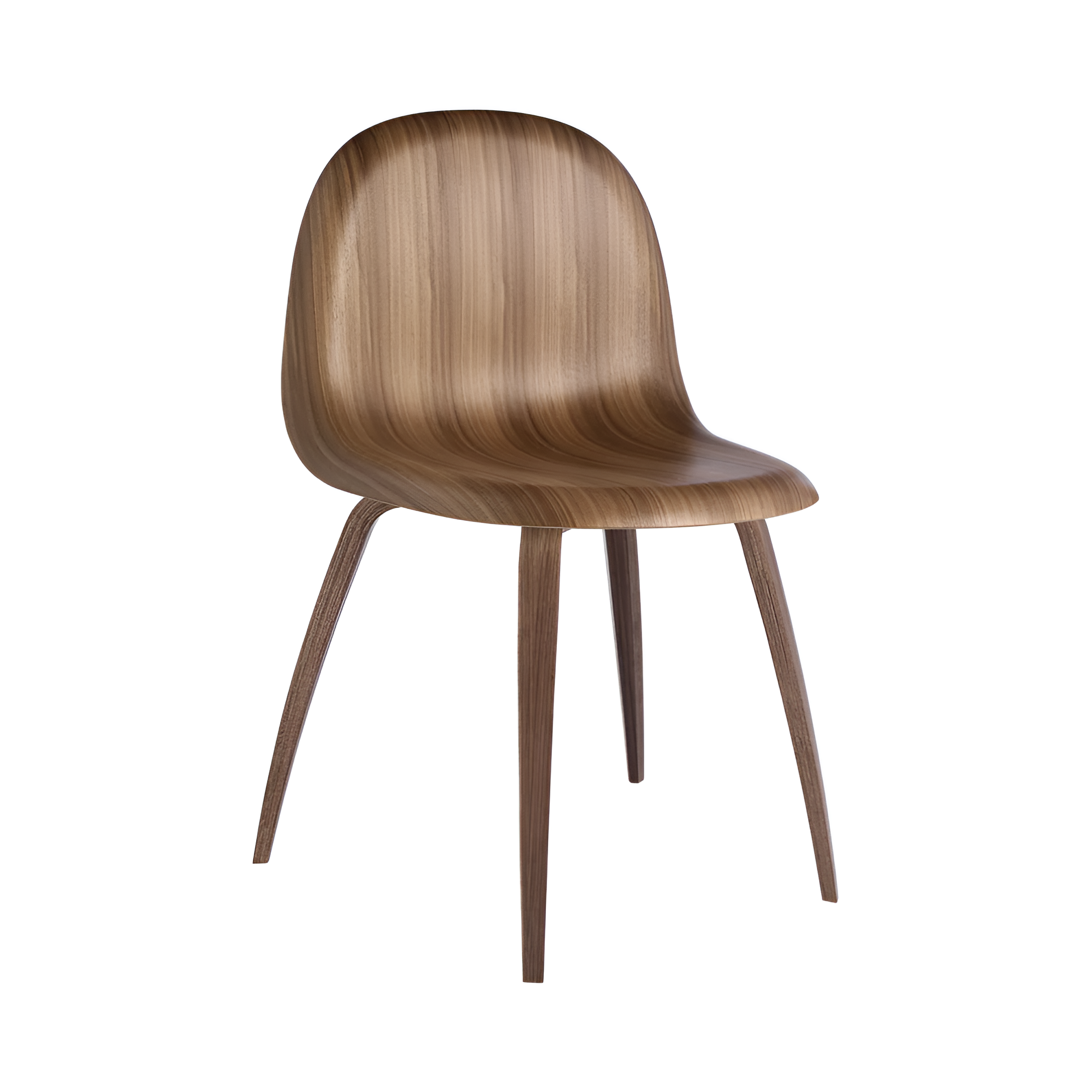 GUBI 3D Chair walnut wood