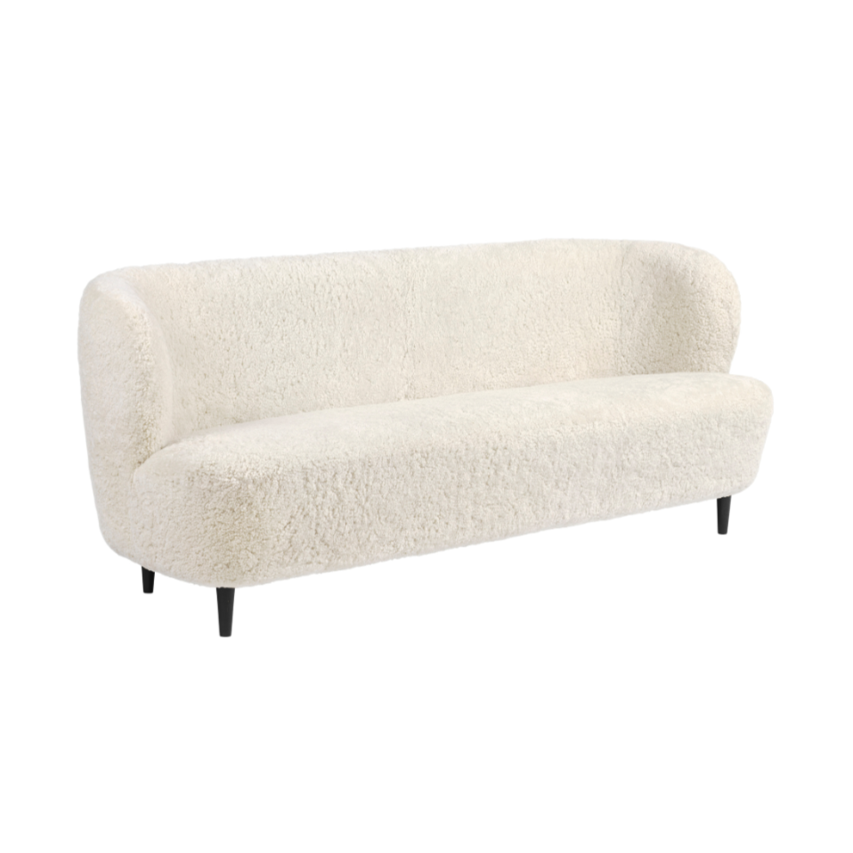 Sofa STAY gepolstert mit schwarzem Eichenfuß