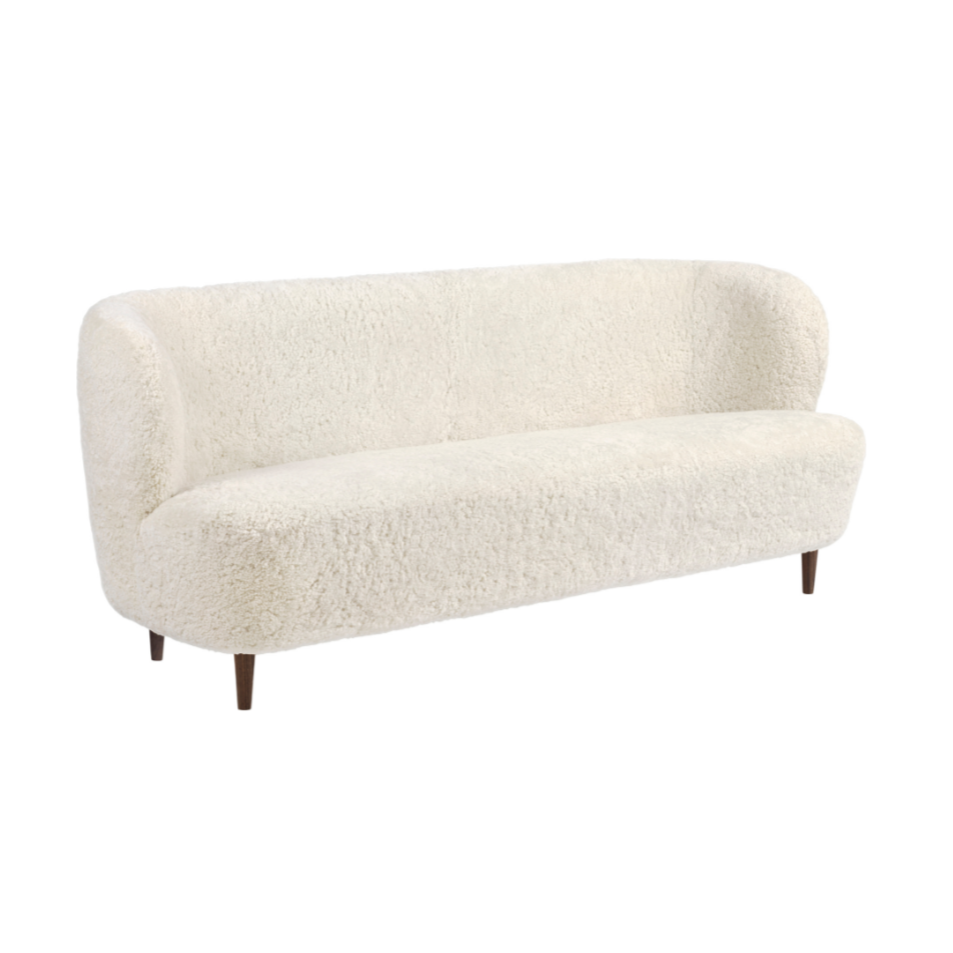 Sofa STAY gepolstert mit Nussbaumfuß