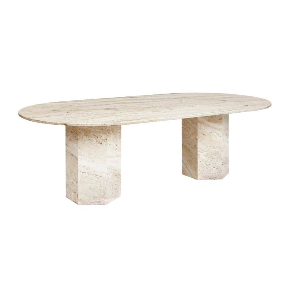 EPIC Cream Travertine Table