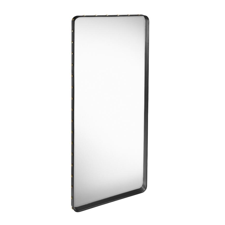 ADNET Mirror black leather