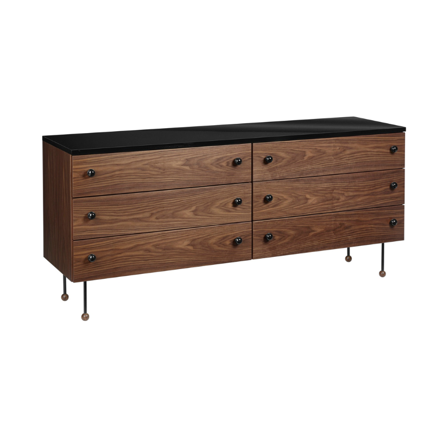 Kommode 62 in Nussbaum furniert