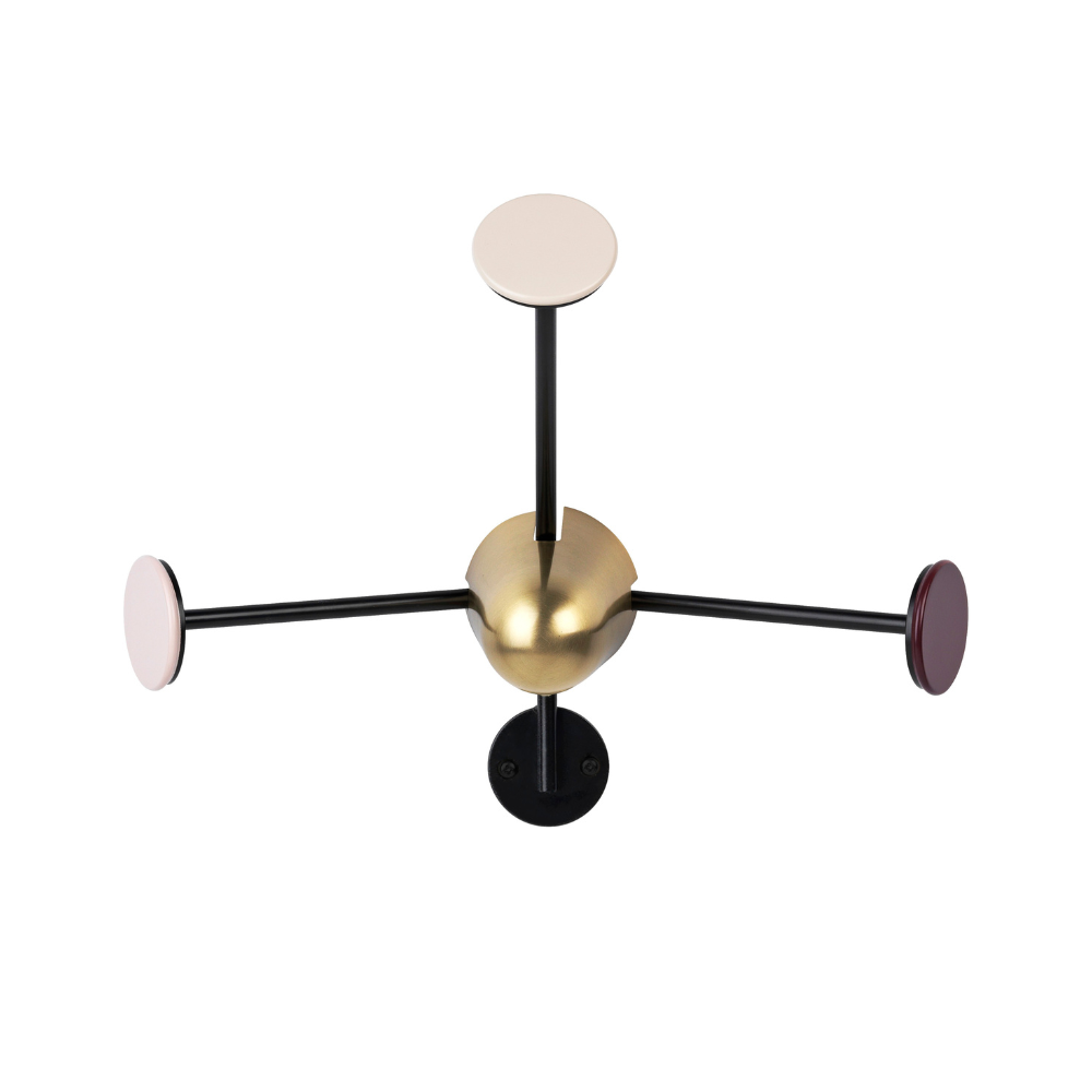 MATÉGOT cream hanger with burgundy