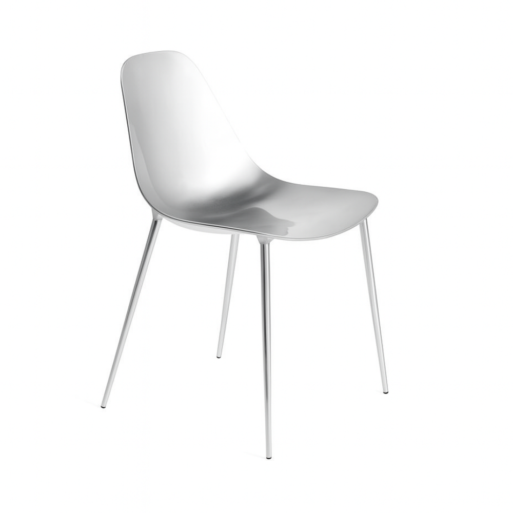 Stuhl MAMMAMIA poliertes Aluminium