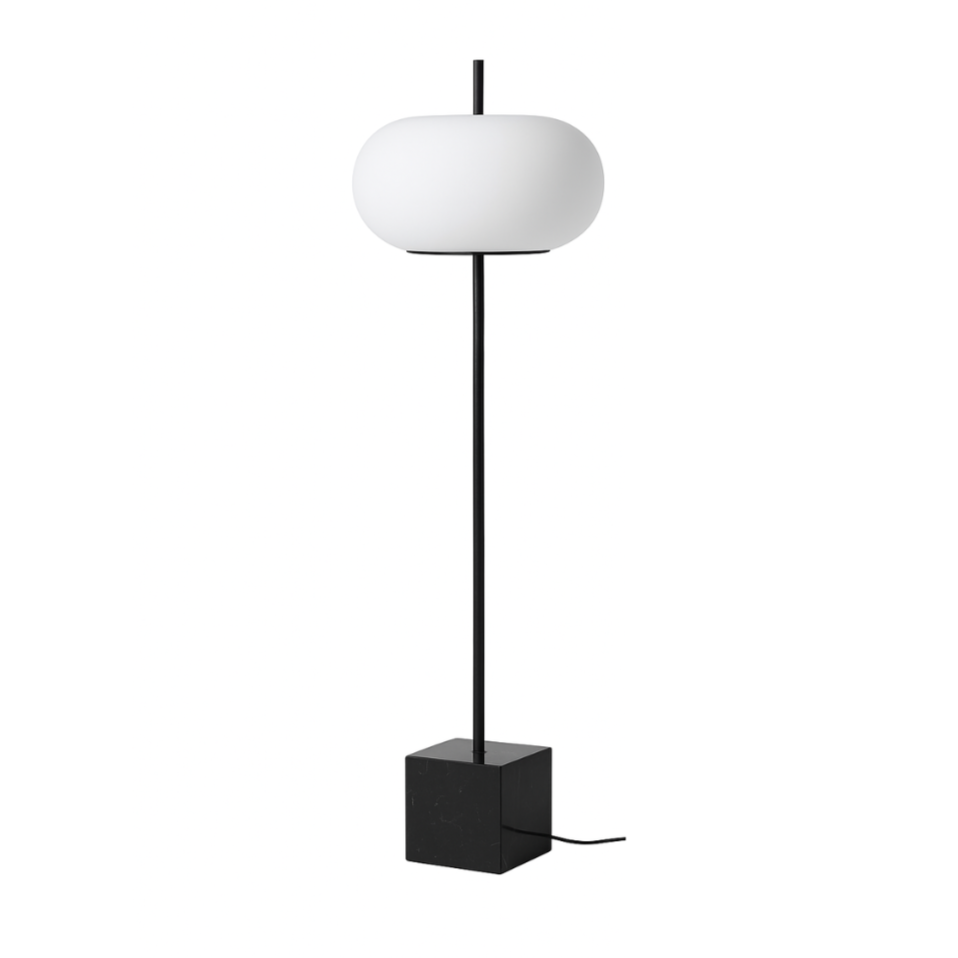 Stehlampe PIU schwarzer Marmor