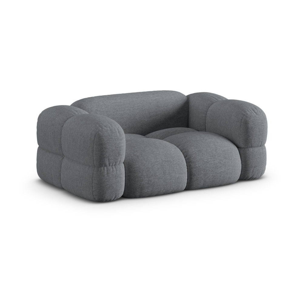 LORETTO 2-Seater Sofa in Gray-Blue