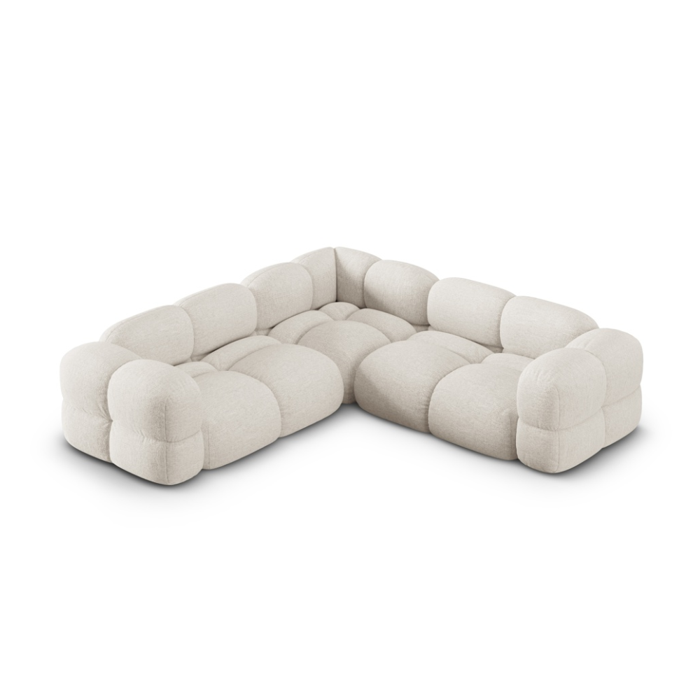 Symmetrische Eckbank LORETTO hellbeige