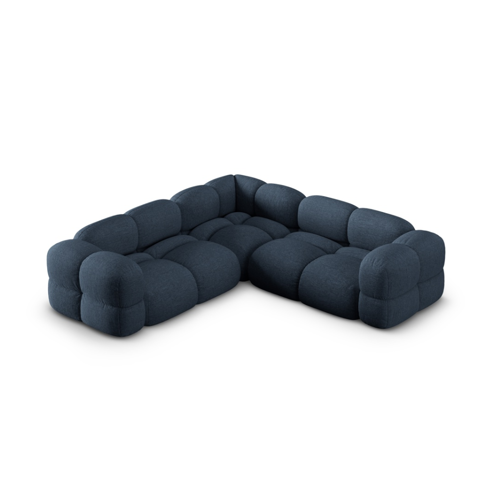 Symmetrische Eckcouch LORETTO blau