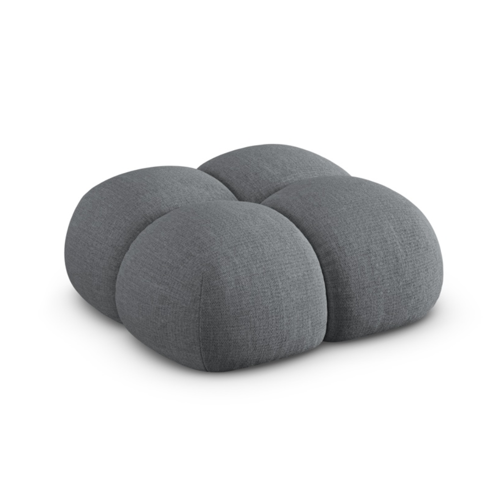 LORETTO Pouf in Gray-Blue