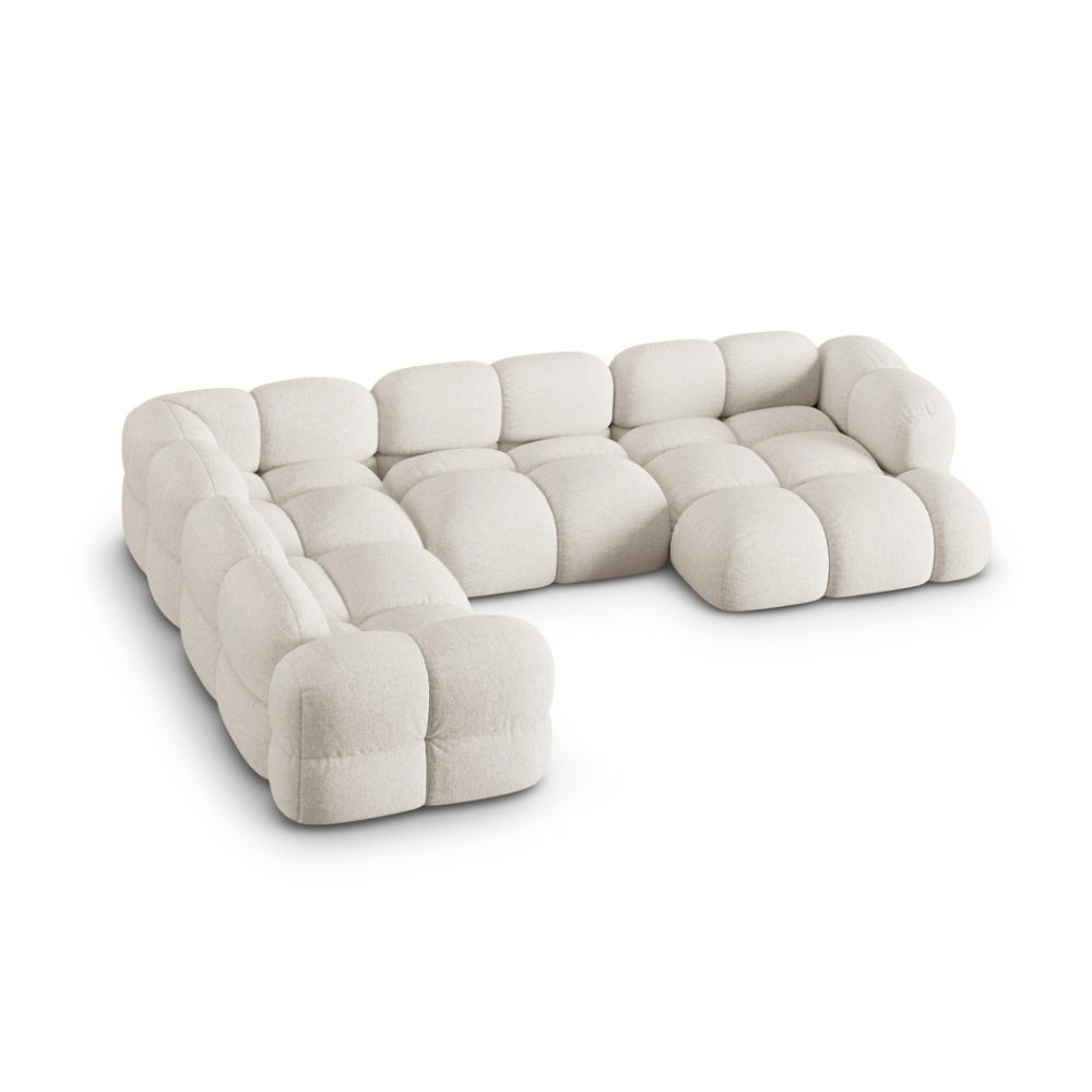 U-förmiger linker Ecksofa LORETTO hellbeige
