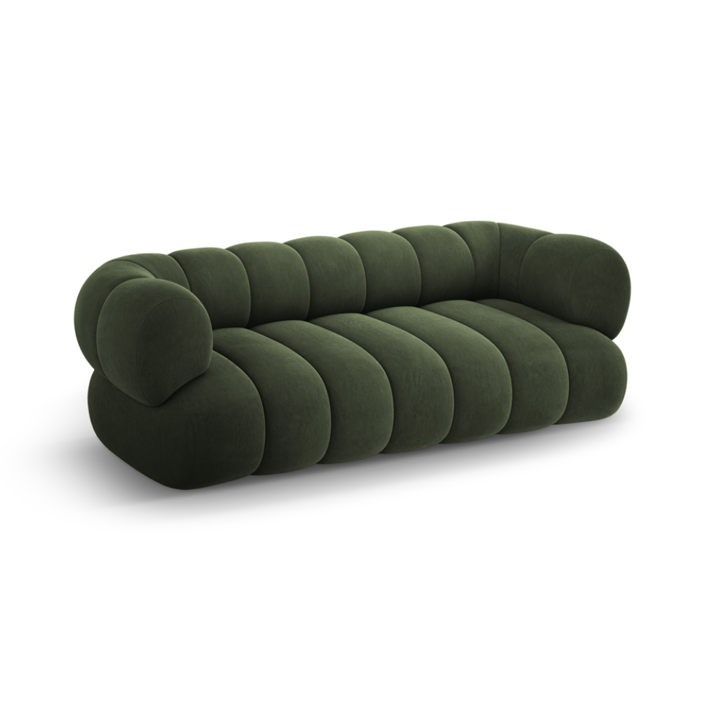 3-seater velvet sofa KOGE green