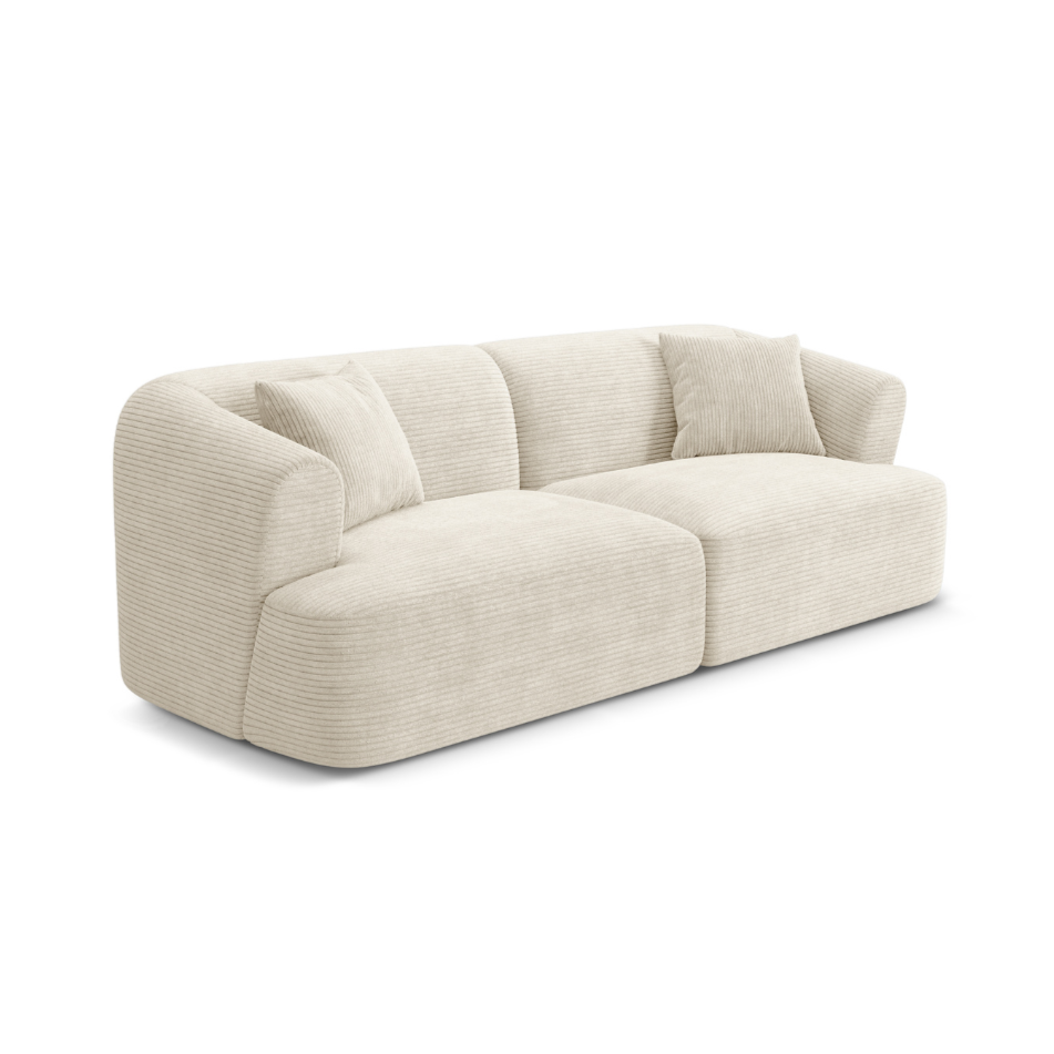 Sofa 3-sitzig CAMPI creme Cord