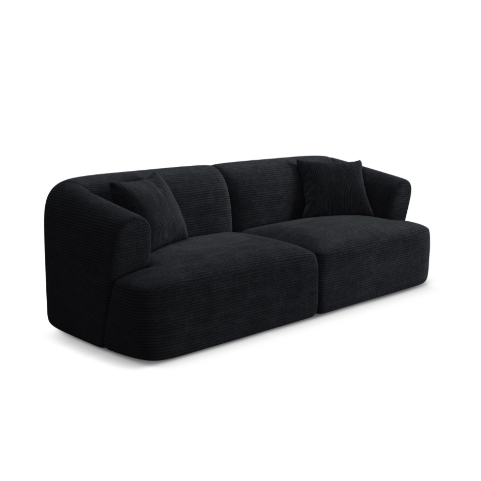 Sofa 3-Sitzer CAMPI schwarzes Cord