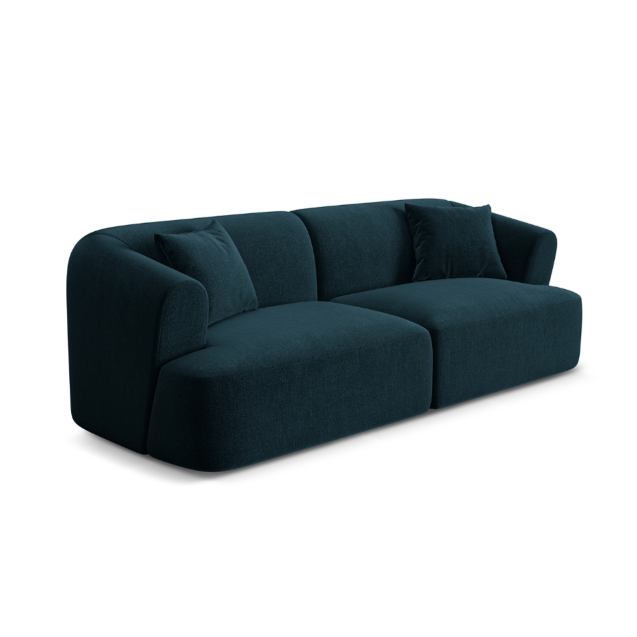 Sofa aus Samt 3-sitzig CAMPI petrol