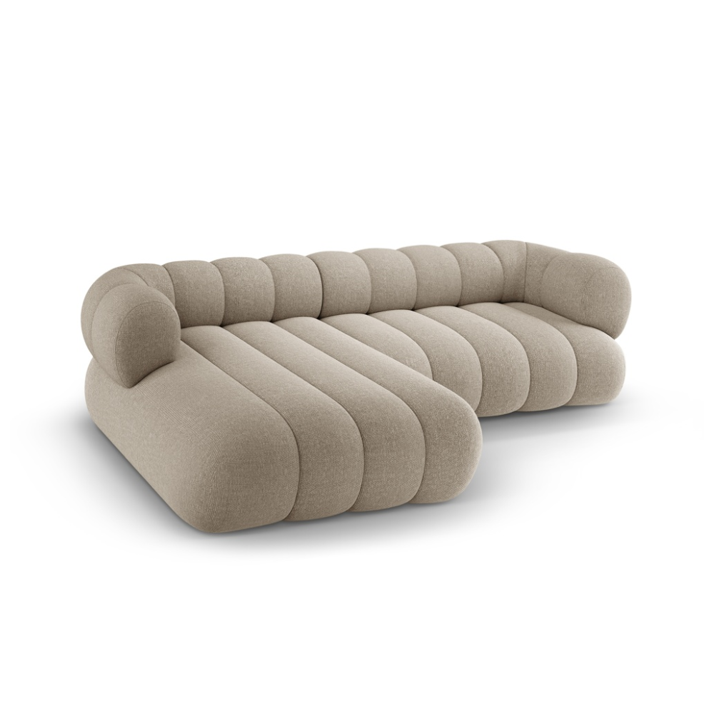 5-seater left-facing corner sofa KOGE sand
