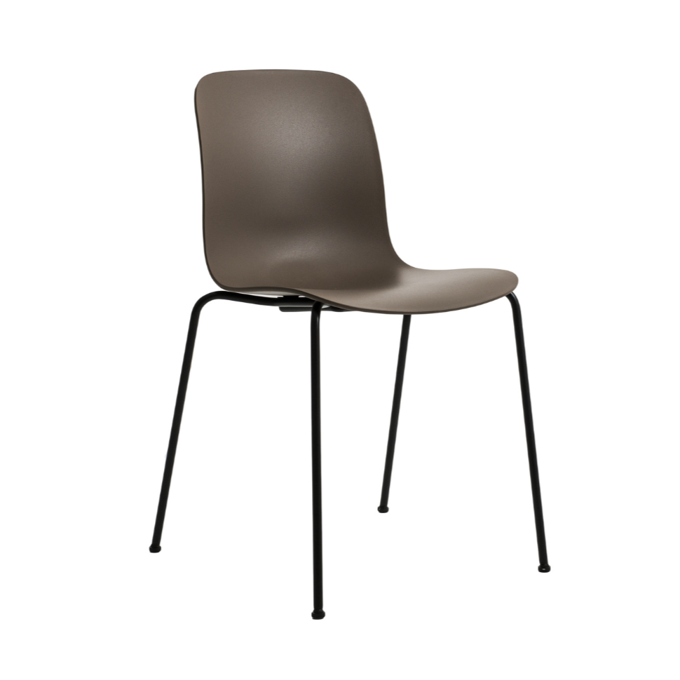 SUBSTANCE brauner Stuhl mit Metallgestell