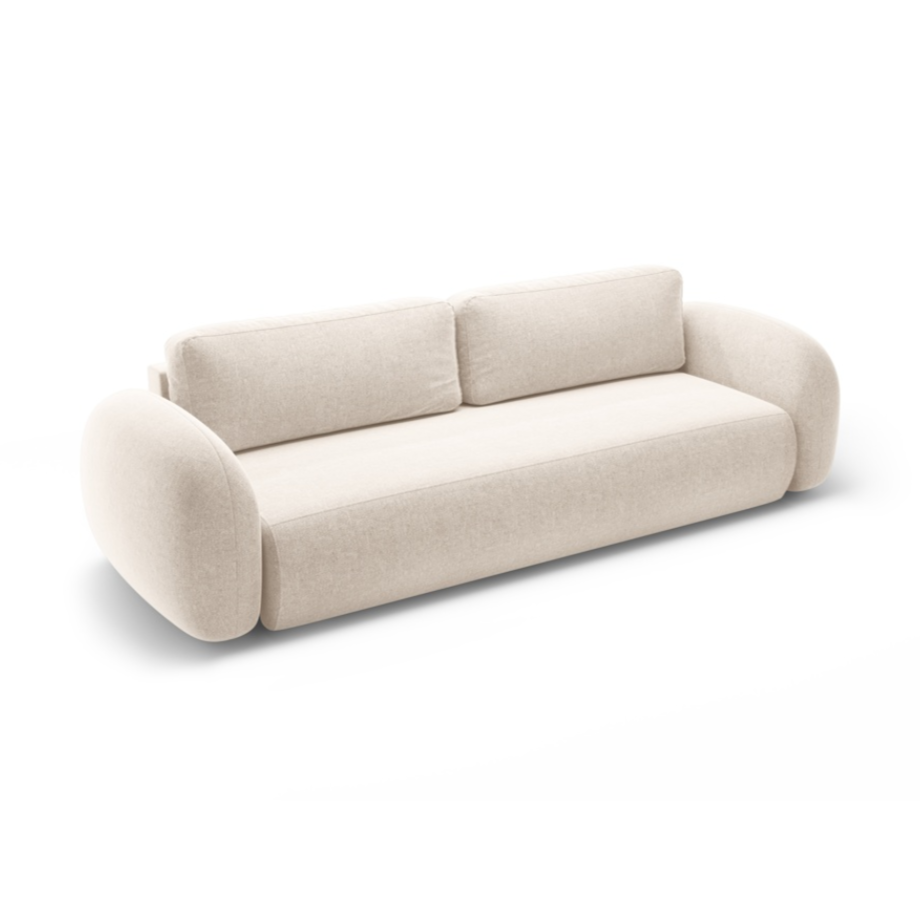 Sofa with sleeping function 3-seater TONALE light beige