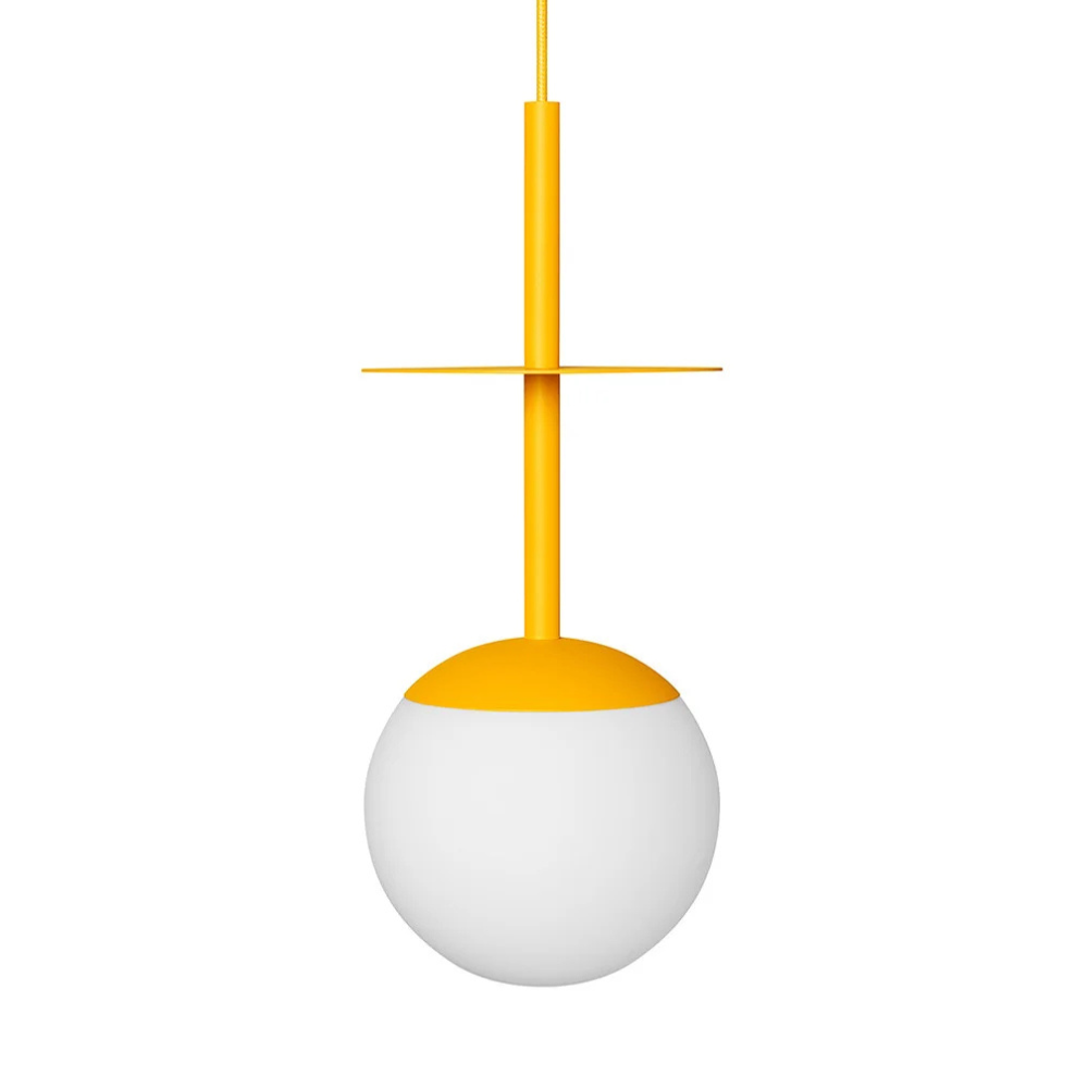 Plaat pendant lamp yellow