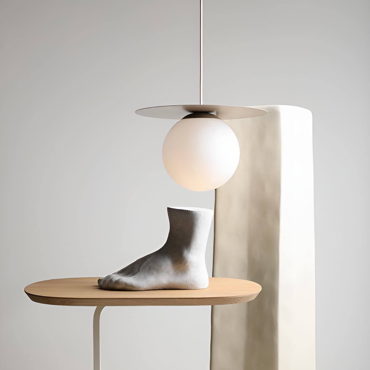 LOOP Pendelleuchte beige