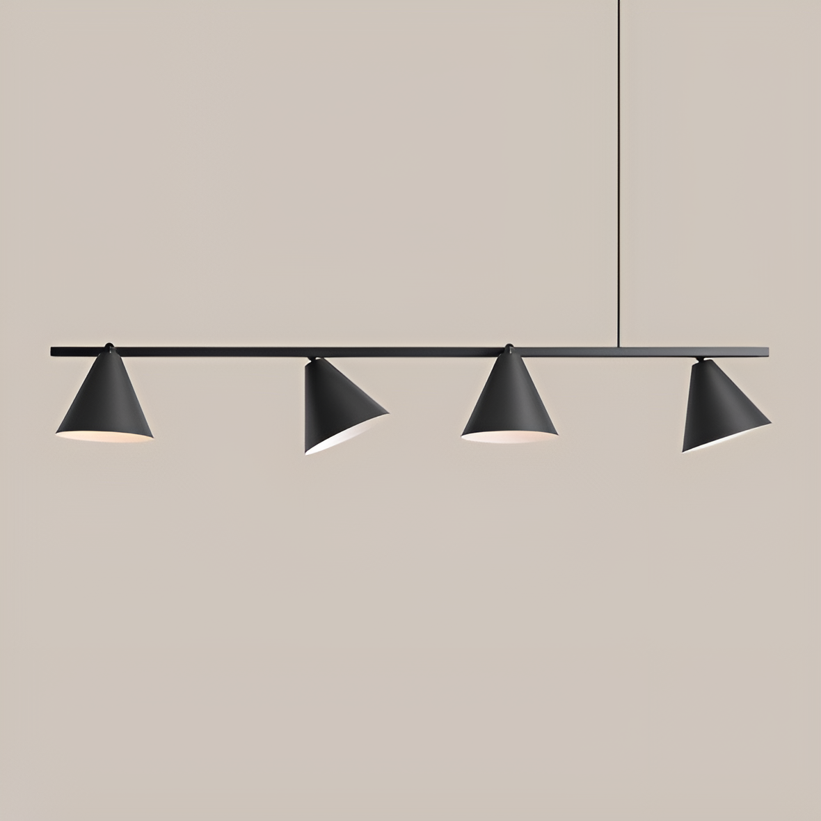 FORM QUATRO schwarze Pendelleuchte