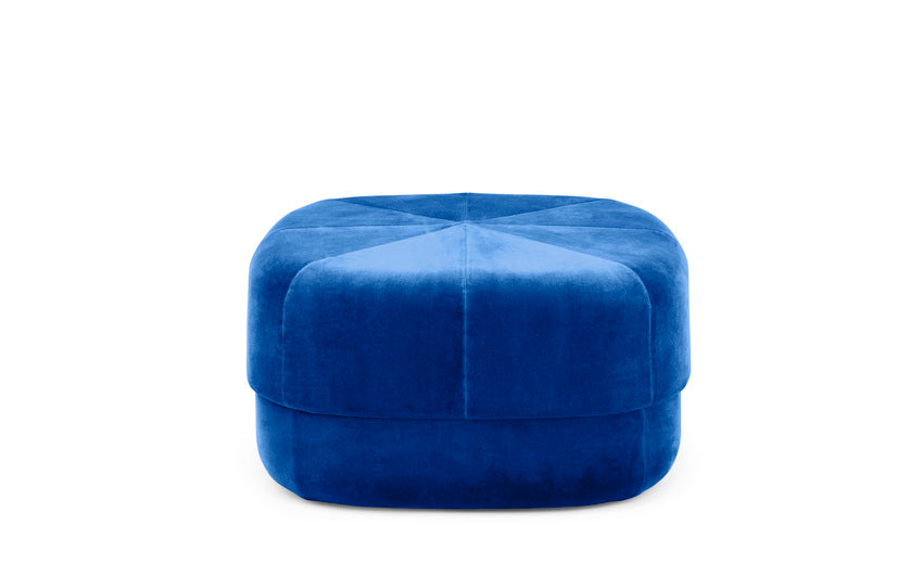 Blauer Pouf