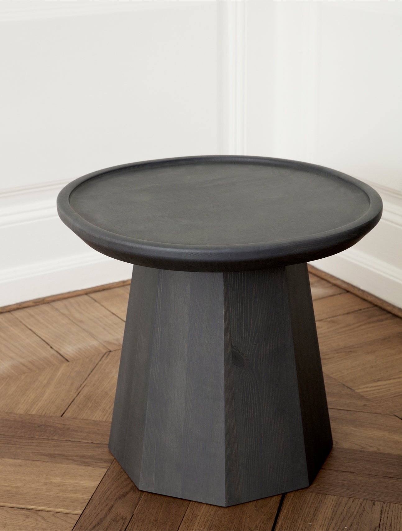 Kiefern navyblauer Couchtisch