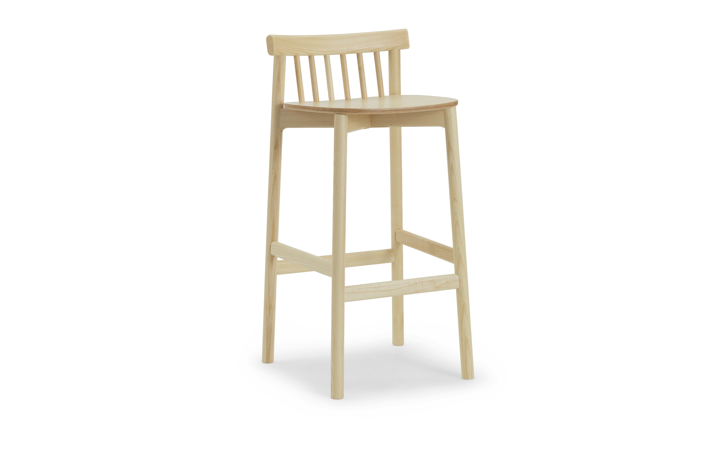 Pindfurnier Ash Bar Stuhl